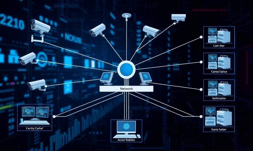 Network topology diagram showing enterprise infrastructure